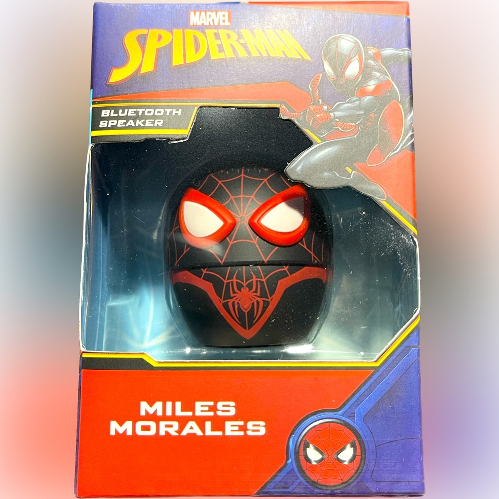 NIB Bitty Boomers Miles Morales Spider-Man Bluetooth Speaker